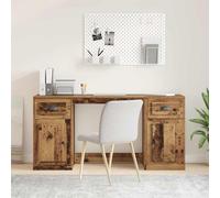 vidaXL Scrivania con armadietto Legno vecchio 154,5 x 50 x 75 cm