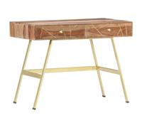 vidaXL Scrivania con Cassetti 100x55x75 cm Legno Massello di Sheesham