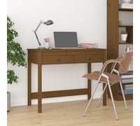vidaXL Scrivania con Cassetti Ambra 100x50x78 cm Legno Massello Pino