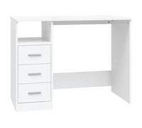 vidaXL Scrivania con Cassetti Bianca 102x50x76 cm in Legno Multistrato