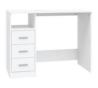vidaXL Scrivania con Cassetti Bianca 102x50x76 cm in Legno Multistrato