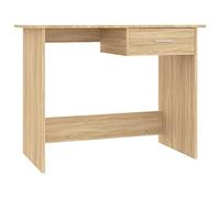 vidaXL Scrivania con Cassetto Ampio Robusta Elegante Moderna Tavolo Lavoro Porta PC Studio Ufficio Rovere Sonoma 100x50x76 cm in Truciolato