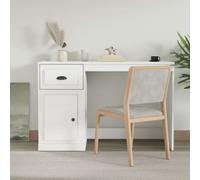 vidaXL Scrivania con Cassetto Bianca 115x50x75 cm in Legno Multistrato
