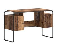 vidaXL Scrivania con Spazio di Archiviazione Legno di quercia