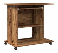 vidaXL Scrivania da Computer Legno Antico 80x50x75 cm Legno multistrato