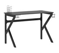 VidaXL Scrivania da Gaming con Gambe a Forma di K 110x60x75 cm Nera