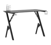 VidaXL Scrivania da Gaming con Gambe a Forma di Y Nera 110x60x75 cm