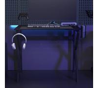vidaXL Scrivania da Gaming con Gambe a K Nera 90x60x75 cm