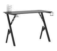 VIDAXL - Scrivania da Gaming con Gambe a Y Nera 110x60x75 cm