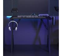 vidaXL Scrivania da Gaming con Gambe a Y Nera 90x60x75 cm