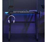 vidaXL Scrivania da Gaming con Gambe a ZZ Nera 90x60x75 cm