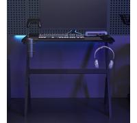 Vidaxl Scrivania da Gaming a LED a Forma di Y Nera 90x60x75 Cm