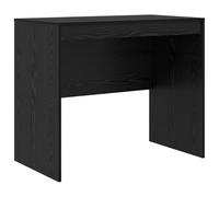 vidaXL Scrivania di scrittura nera in rovere nero
