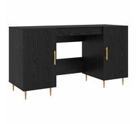 vidaXL Scrivania Rovere nero 140 x 50 x 75 cm Legno multistrato