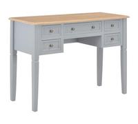 VIDAXL - Scrivania Grigia 109,5x45x77,5 Cm In Legno