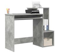 vidaXL Scrivania Grigia Grigio cemento 106 x 41 x 88,5 cm Legno multistrato