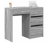 vidaXL Scrivania Grigia Grigio Sonoma Legno Ingegnerizzato Media