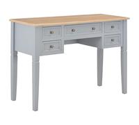 vidaXL Scrivania Grigio 109,5 x 45 x 77,5 cm Legno