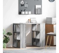 vidaXL Scrivania Grigio 90 x 50 x 75 cm Legno multistrato