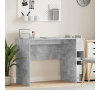 vidaXL Scrivania Grigio cemento 109 x 50 x 78 cm Legno multistrato