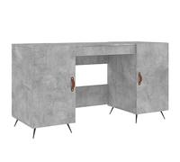 vidaXL Scrivania Grigio Cemento 140x50x75 cm in Legno Multistrato