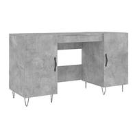 vidaXL Scrivania Grigio Cemento 140x50x75 cm in Legno Multistrato