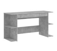 vidaXL Scrivania Grigio Cemento 140x50x75 cm in Legno Multistrato