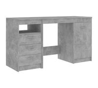 vidaXL Scrivania Cattedra Tavolo Studio Scrittoio Ufficio Banco Studiolo Mobile PC Computer Arredamento Arredo Tavolino Grigio Cemento in Truciolato
