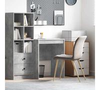 vidaXL Scrivania per Scrivere Grigio Cemento Cemento 60 x 50 x 76 cm