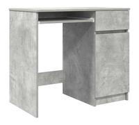 vidaXL Scrivania Grigio Cemento 86x49x76 cm in Legno Multistrato