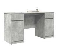vidaXL Scrivania Grigio Cemento Legno ingegnerizzato 140 x 49 x 76 cm | Abbastanza posto per tenere in ordine tutto, Uno stile moderno che si abbina bene a qualsiasi stanza,