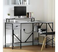 vidaXL Scrivania Grigio Sonoma 120 x 79 x 86,5 cm Legno multistrato