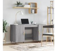 vidaXL Scrivania Grigio Sonoma 140x50x75 cm in Legno Multistrato