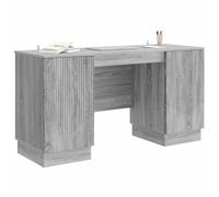 vidaXL Scrivania Grigio Sonoma 142,5 x 50 x 75 cm Legno Ingegneria