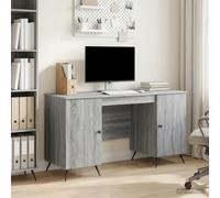 vidaXL Scrivania Grigio Sonoma 142,5 x 50 x 75 cm Legno ingegnerizzato