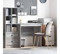 vidaXL Scrivania Grigio Sonoma 80 x 50 x 76 cm, Scrivania compatta, Stile Moderno, Spazio ergonomico, Tavolo per Scrivere, Mobile Resistente per stanze Piccole