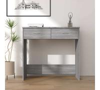 vidaXL Scrivania Grigio Sonoma 80x40x75 cm in Legno Multistrato