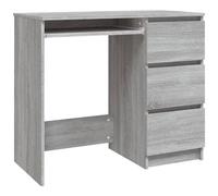 vidaXL Scrivania Grigio Sonoma 90x45x76 cm in Legno Multistrato