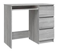 vidaXL Scrivania Grigio Sonoma 90x45x76 cm in Legno Multistrato