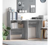 vidaXL Scrivania Grigio Sonoma Legno ingegnerizzato