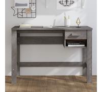 vidaXL Scrivania HAMAR Grigio Chiaro 110x40x75 cm in Legno di Pino
