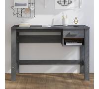 vidaXL Scrivania HAMAR Grigio Scuro 110x40x75 cm in Legno di Pino