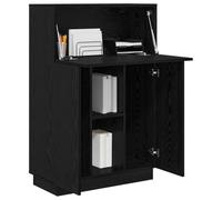 vidaXL Scrivania in Rovere Nero Rovere Nero Legno Ingegnerizzato Media