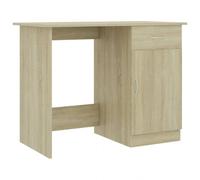 VidaXL Scrivania in truciolato 100x50x76 cm Quercia/Marrone