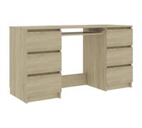 VidaXL Scrivania in truciolato 140x50x77 cm Quercia/Sonoma