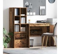 vidaXL Scrivania Legno vecchio 135,5 x 50 x 127 cm 2 pz