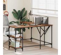 vidaXL Scrivania Legno vecchio 139 x 139 x 75 cm Legno multistrato