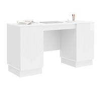 vidaXL Scrivania lucida 142,5 x 50 x 75 cm Legno di Ingegneria