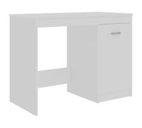 vidaXL Scrivania Mobile Porta PC Scrittoio Tavolo Lavoro per Computer Arredi Interni Casa Studio Ufficio Bianco 100x50x76 cm in Multistrato