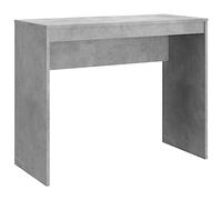vidaXL Scrivania Moderna Robusta con Porta PC per Ufficio e Studio Grigio Cemento (Truciolato)